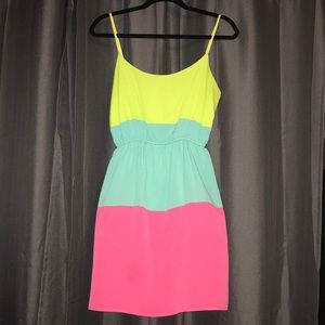 Fun, Flirty, Color Block Dress